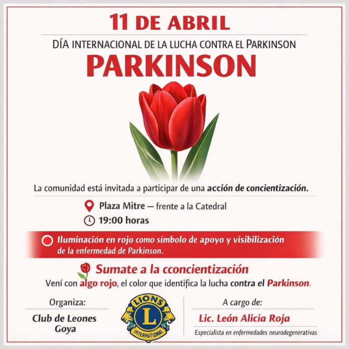 Parkinson: El Club de Leones realizará jornada de concientización