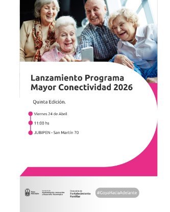 Centro de Jubilados y Pensionados: presentación programa "mayor conectividad" 5ª edición
