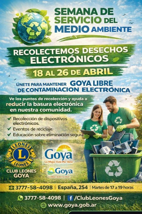 Del 18 al 26 de abril: semana de servicio del medio ambiente