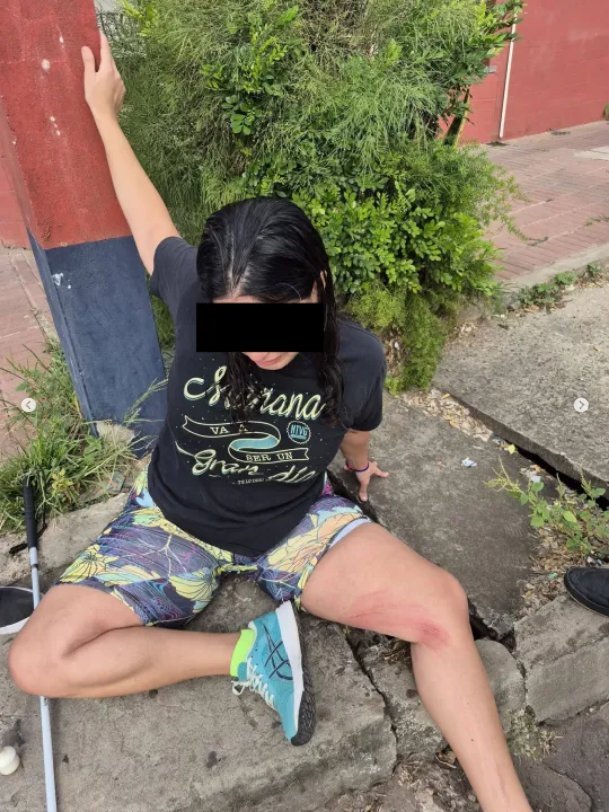Una joven ciega cayó en un desagüe en Curuzú Cuatiá