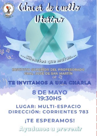 Charla sobre cáncer de cuello uterino en el Instituto San Martín