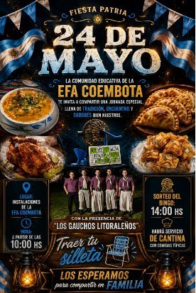 EFA Coembota celebra 30 años con un gran festival patrio y solidario en el paraje Maruchas