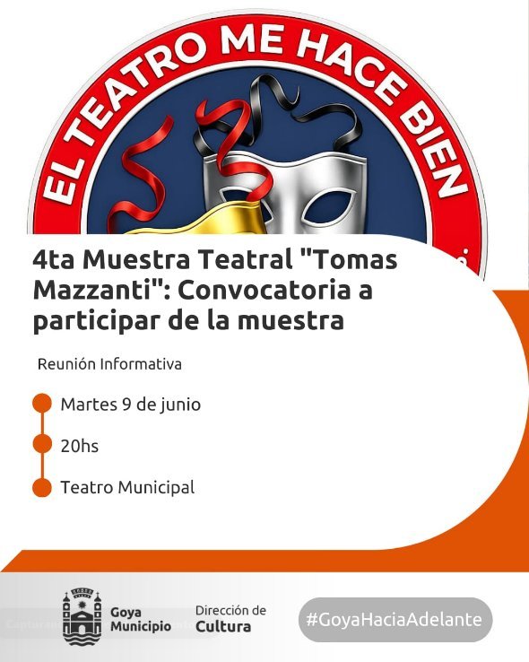 Convocatoria por la 4ª Muestra Teatral “Tomás Mazzanti”
