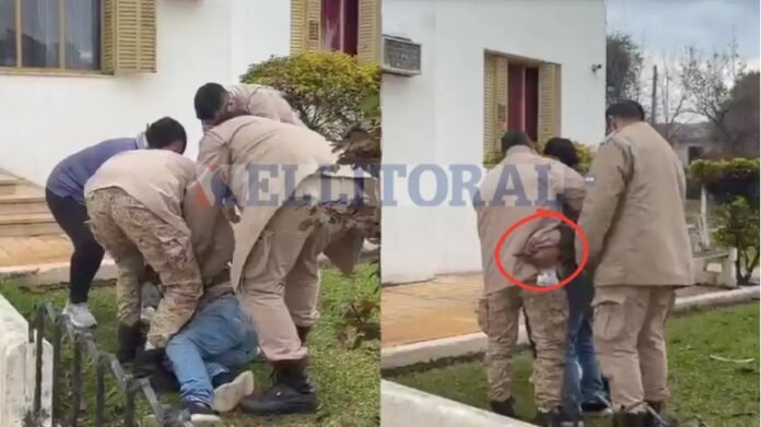 Corrientes: un hombre armado con un cuchillo amenazó al Presidente frente a la Prefectura